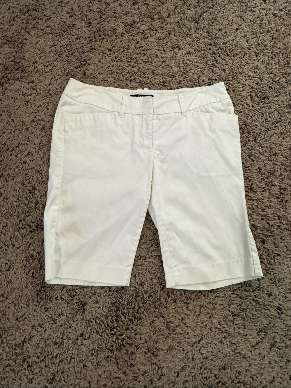 Women's Mossimo White Mid-Rise Bermuda Shorts